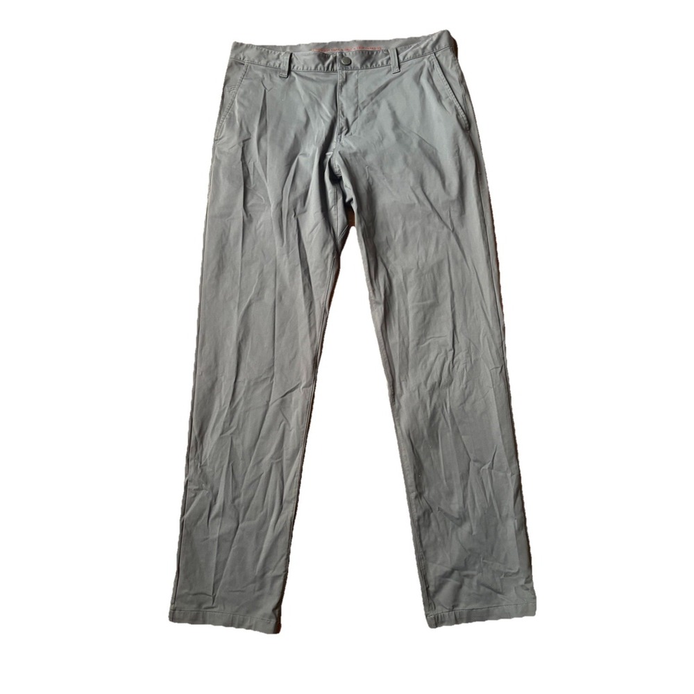 Rhone Pants Mens 33x32 Gray Straight Commuter Chino Golf Performance Stretch